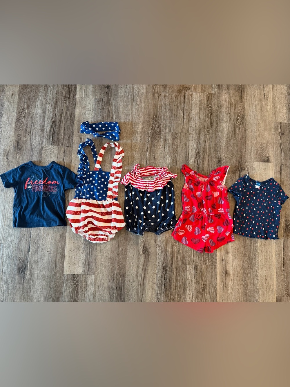 Baby Girl 12-18M 4th of July bundle